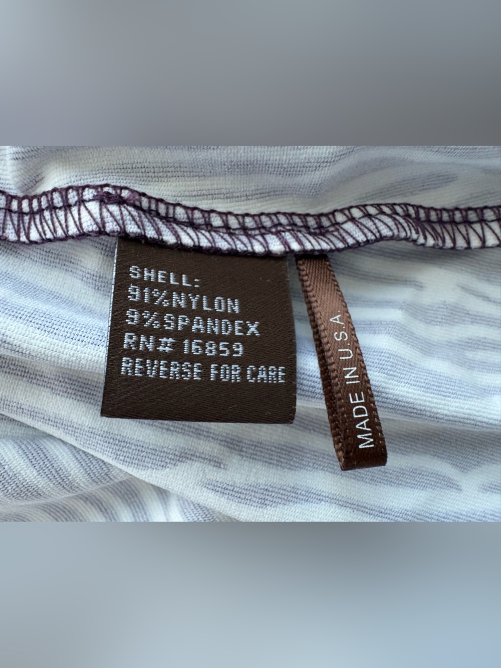 J.McLaughlin Catalina Cloth Zebra Print 3/4 Sleeve Top Brown Ivory Size S - Picture 8 of 9